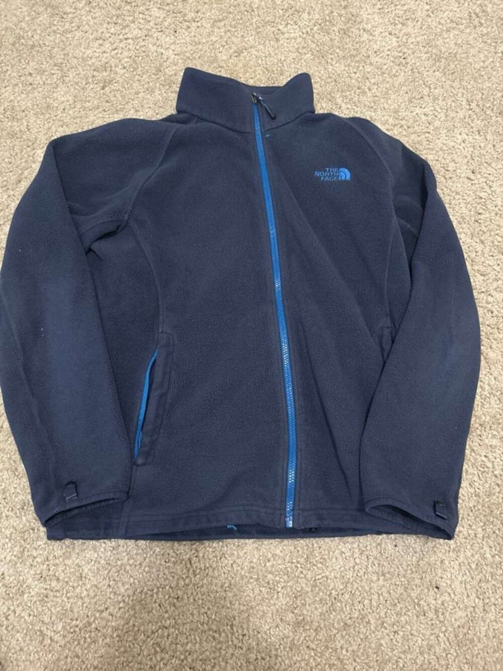 The North Face Stormy Explorer Men's M Navy Blue Used Fleece Jacket
